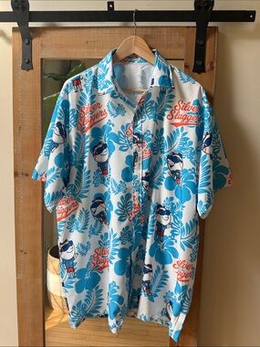 St Lucie Mets Silver Sluggers Novelty Hawaiian Shirt Size 2XL